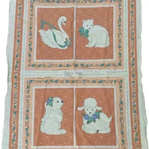 Vintage Nursery Baby Pillow Sham Fabric